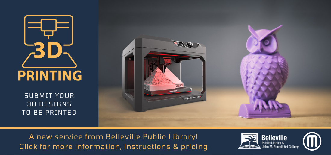 3D Printing at Belleville Public Library!